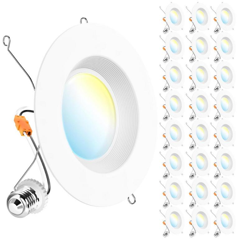 SUNCO 24PK 5CCT 6IN LED LIGHTS