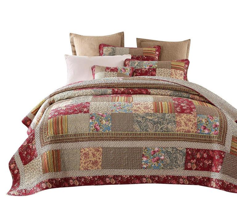 TACHE COTTON TWIN QUILT SET