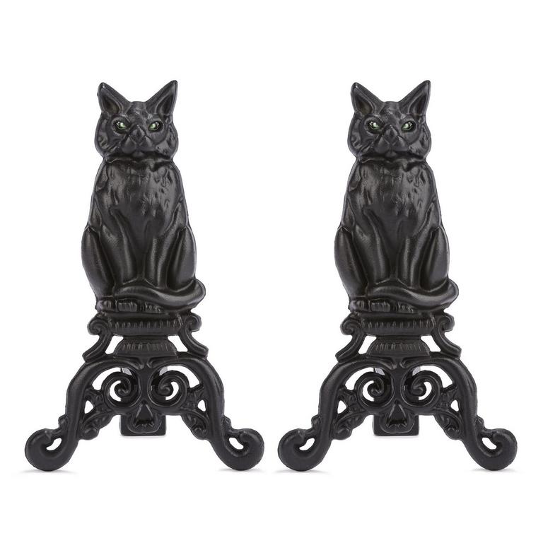 UNIFLAME A-1251 BLACK ANDIRONS 2PK
