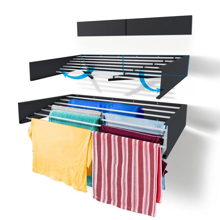 STEP UP RETRACTABLE DRYING RACK 47IN 1PC