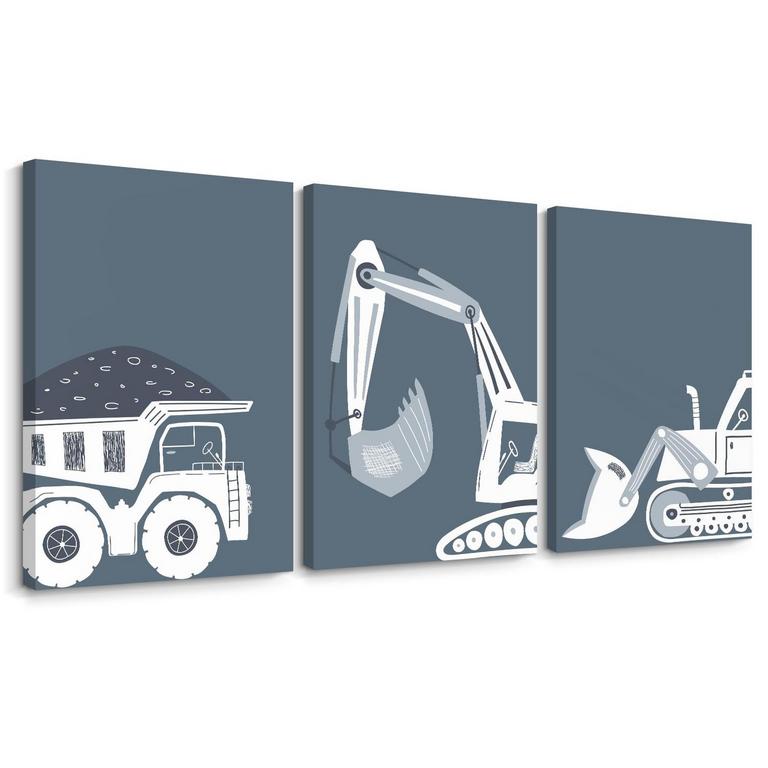 YOUILLNE WALL ART TRUCKS 16IN X 24IN 3PC