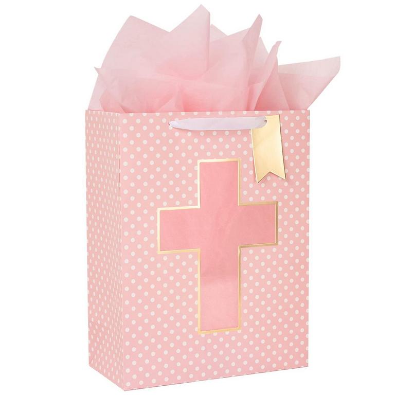 PINK CROSS GIFT BAG