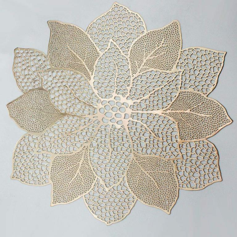 6PK GOLD HIBISCUS PLACEMATS