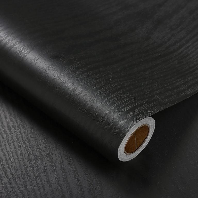 HEROAD BLACK WOOD WALLPAPER 17.5IN X 78.7IN
