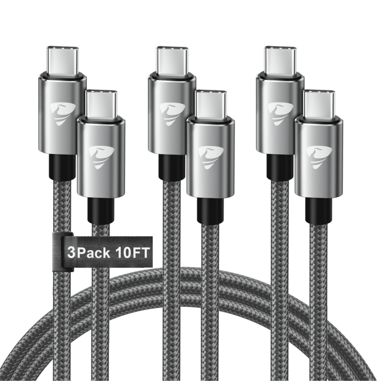 AIONEUS 10FT USB C CABLES 3PK
