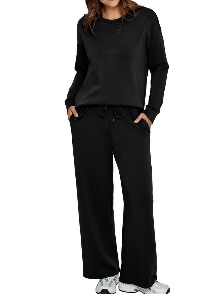 GLAMAKER LOUNGE SET WOMEN'S XL BLACK