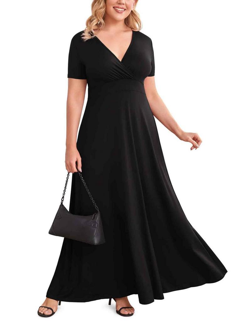 POSESHE WOMEN'S V NECK DRESS XL 
