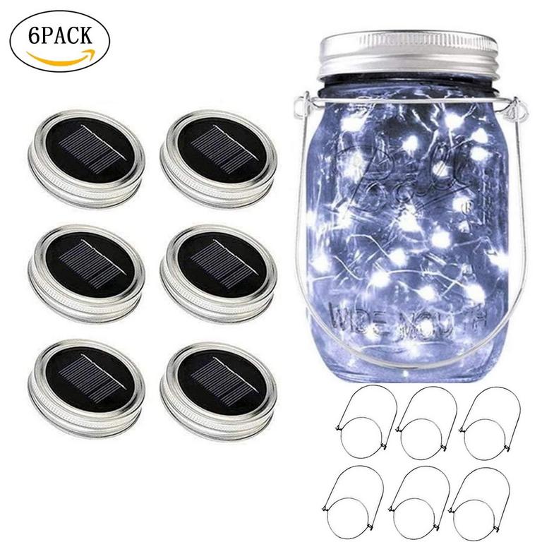PUSEKY SOLAR JAR LIGHTS 6PK