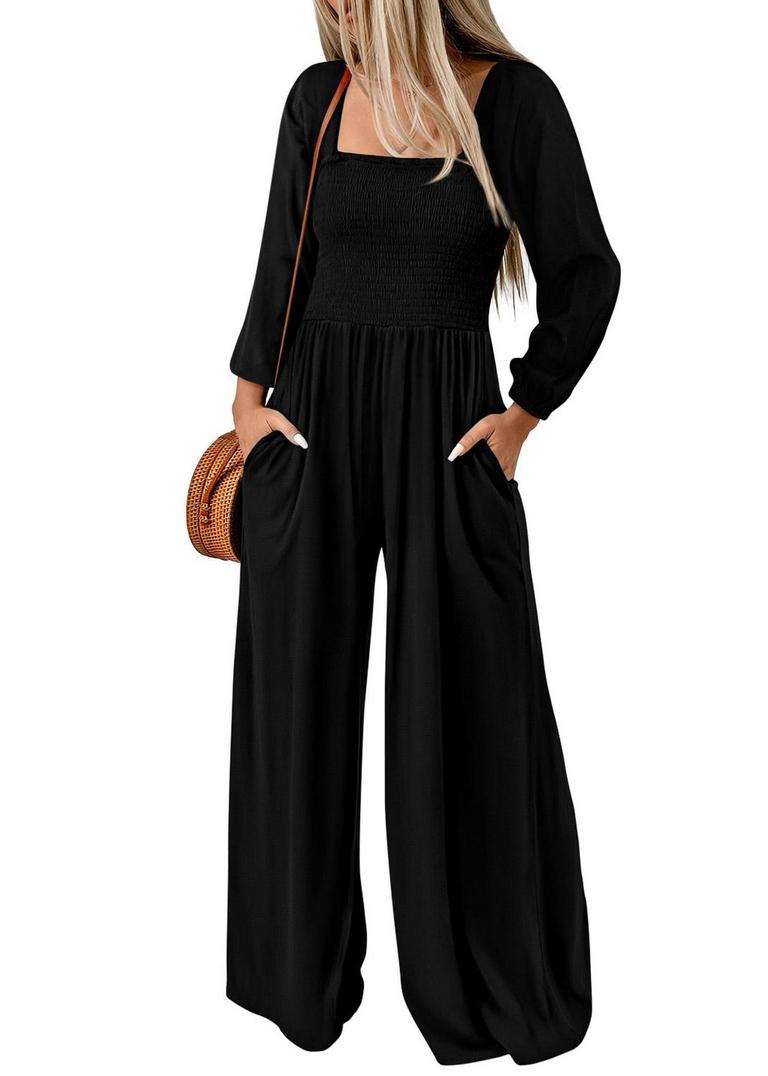 KIRUNDO WOMEN'S SZ L BLACK JUMPSUIT 