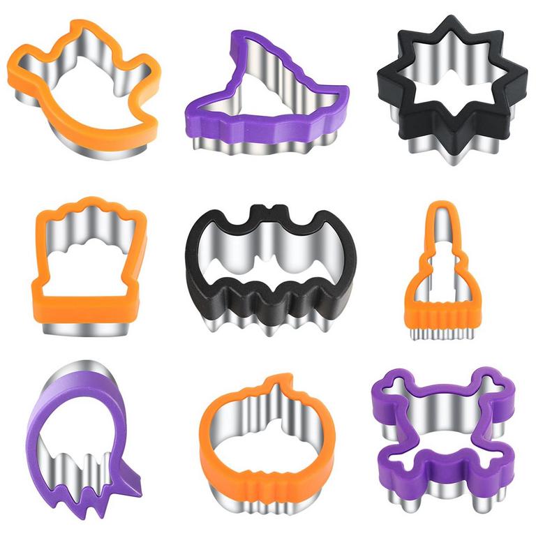 ETERSION HALLOWEEN COOKIE CUTTERS 9PK 