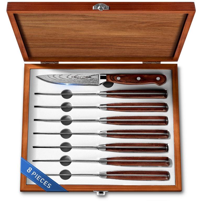 EMOJOY 8PC STEAK KNIVES