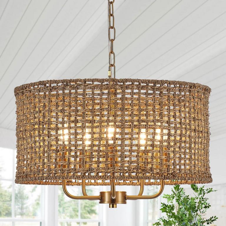 YOMECOO 5-LIGHT CHANDELIER 19.7IN
