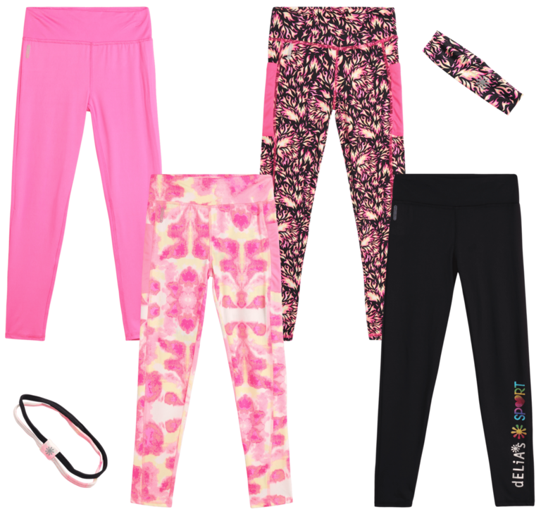 DELIAS GIRLS LEGGINGS SZ 14-16 2PK