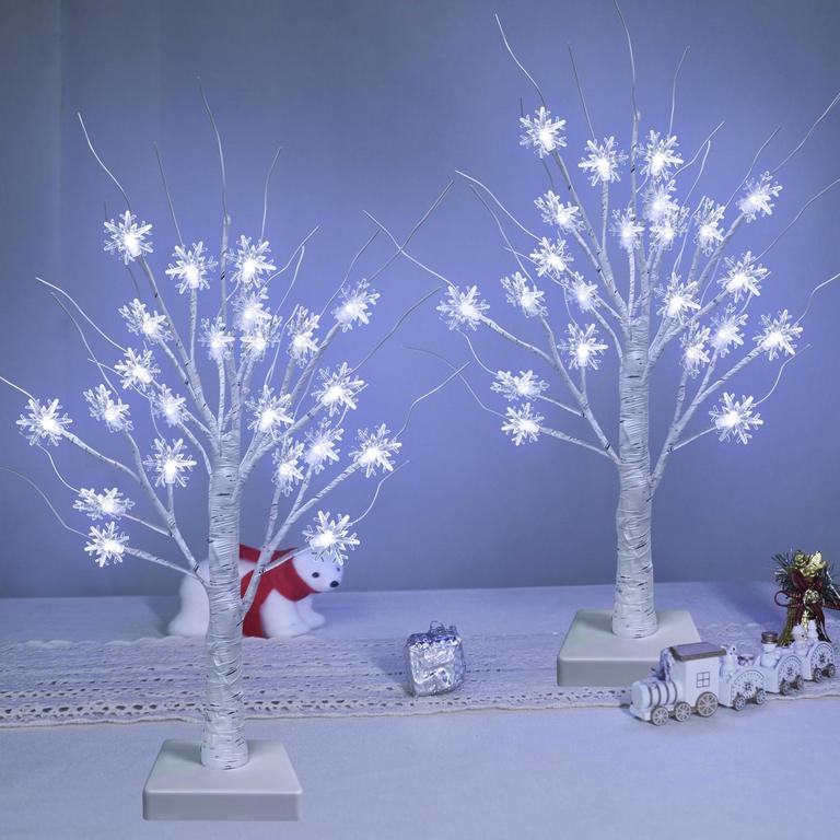 TURNMEON 18IN TABLETOP TREES 2PK