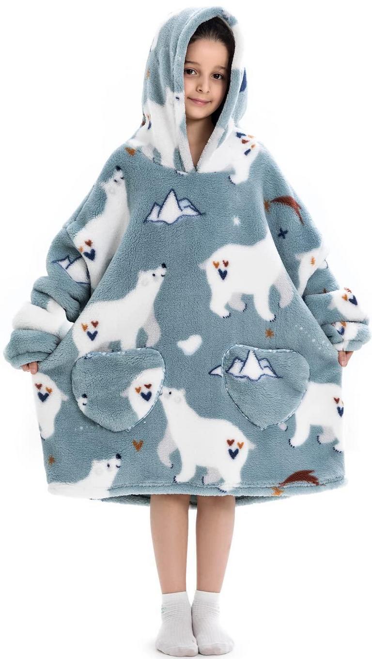 MSRLASSN KIDS HOODIE BLANKET SZ 7-13Y