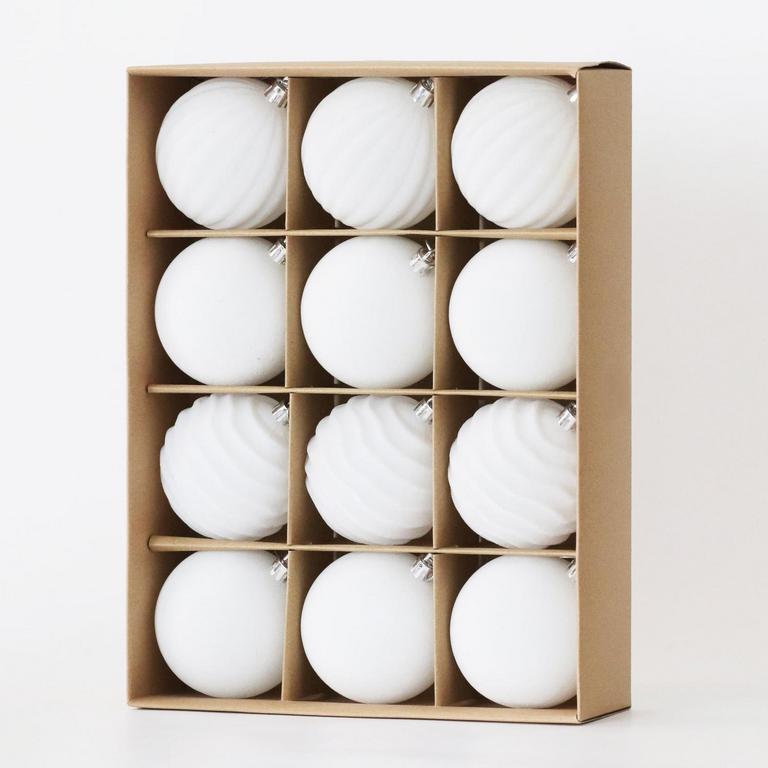 SENJIE 3.15IN VELVET ORNAMENT BALLS 12PK