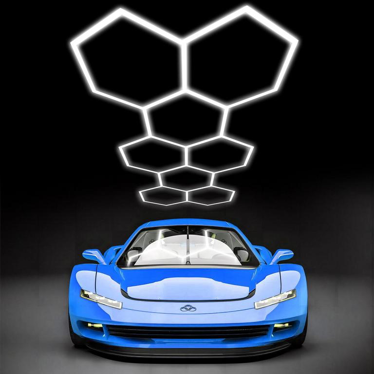 ALL4DETAIL 8-HEXAGON LED LIGHT 152.8IN X 66IN