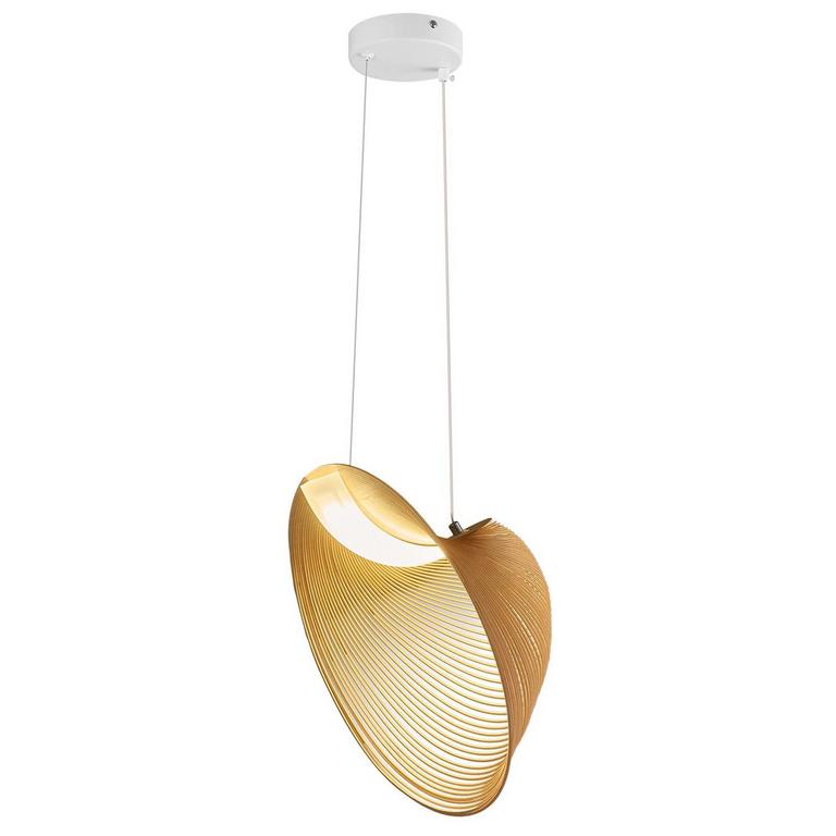 ADCTHOME WOOD PENDANT LIGHT 8.66IN