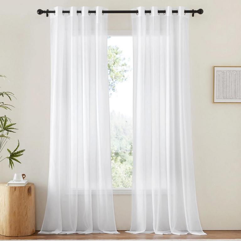 NICETOWN SHEER CURTAINS 2PK 54"X96"