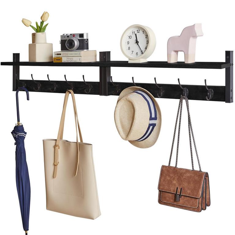 YMYNY COAT RACK SHELF 47.2IN 2PK