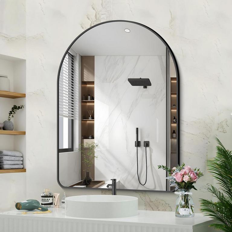 GLASHOM 30INX40IN BLACK MIRROR