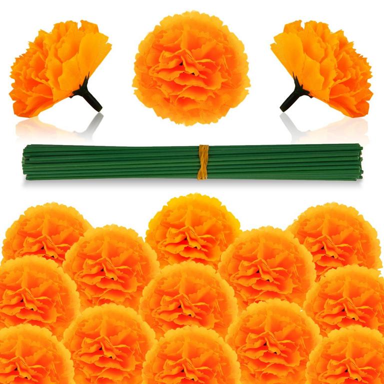 LABEOL 50PCS MARIGOLD FLOWERS