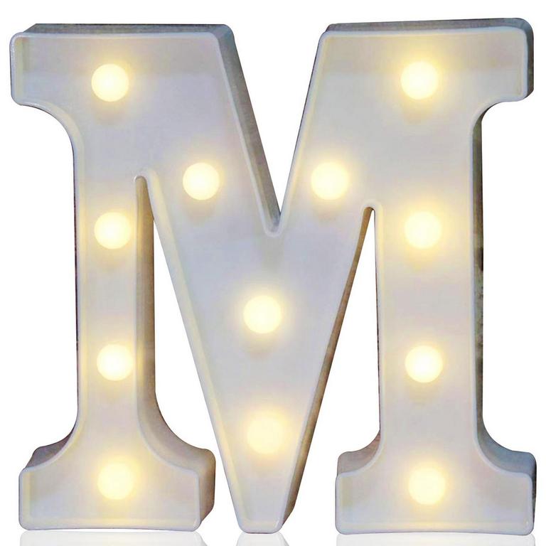 POOQLA LED M LIGHT SIGN 8.86"