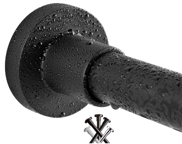 2 BRIOFOX 43-73IN SHOWER CURTAIN RODS