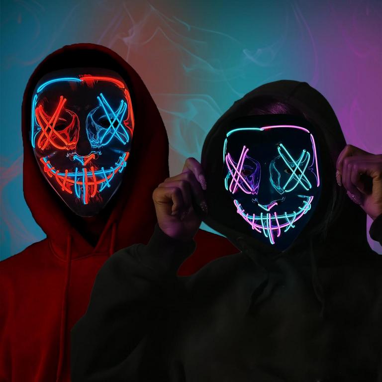 FANUNNY LED HALLOWEEN MASKS 2PK