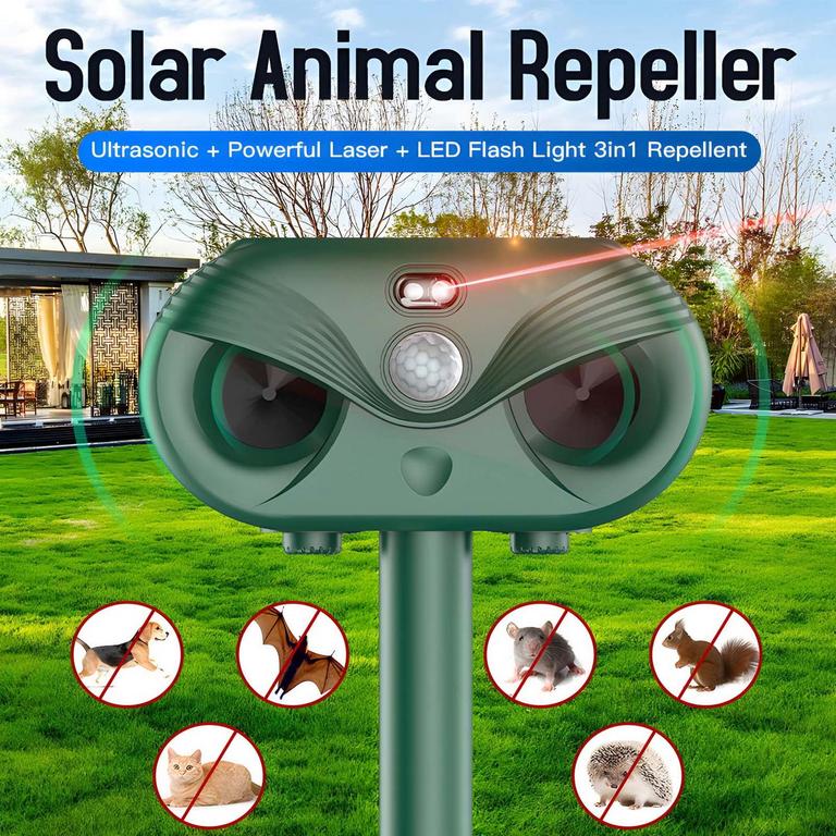 2 AREVTOVIS SOLAR ANIMAL REPELLERS