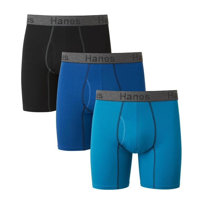 HANES MEN'S BOXER BRIEFS SZ M 3PK
