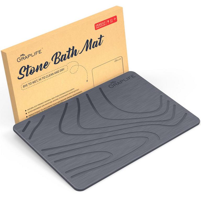 GRAPLIFE STONE BATH MAT 23.6"X15.35"