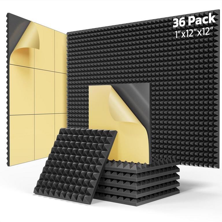 BEEQUIET 12IN ACOUSTIC PANELS 36PK