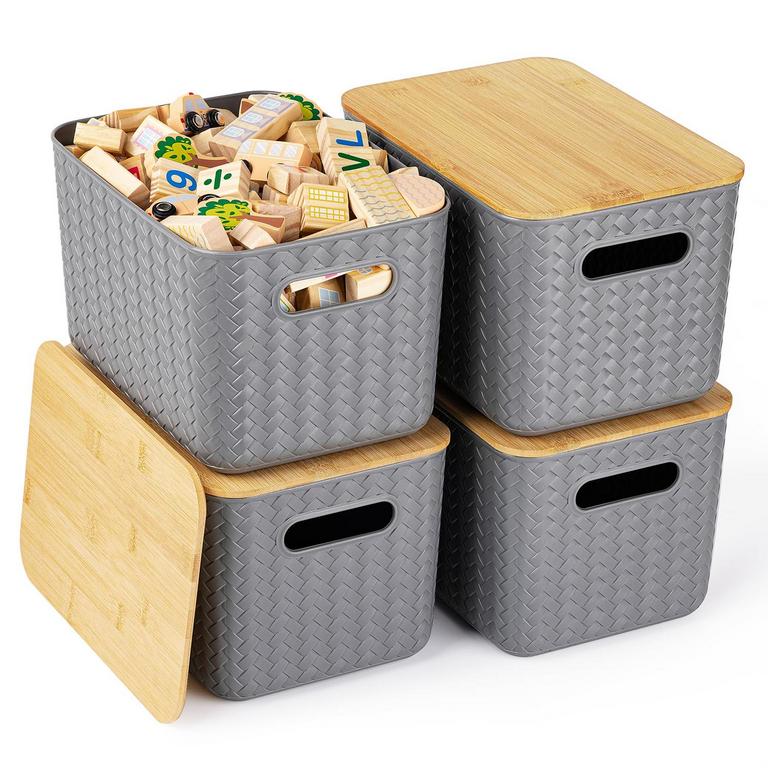 OHMLOVE STORAGE BINS 4PK