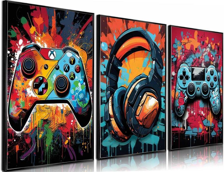 PPV 3PCS GAMING WALL ART 16IN X 24IN
