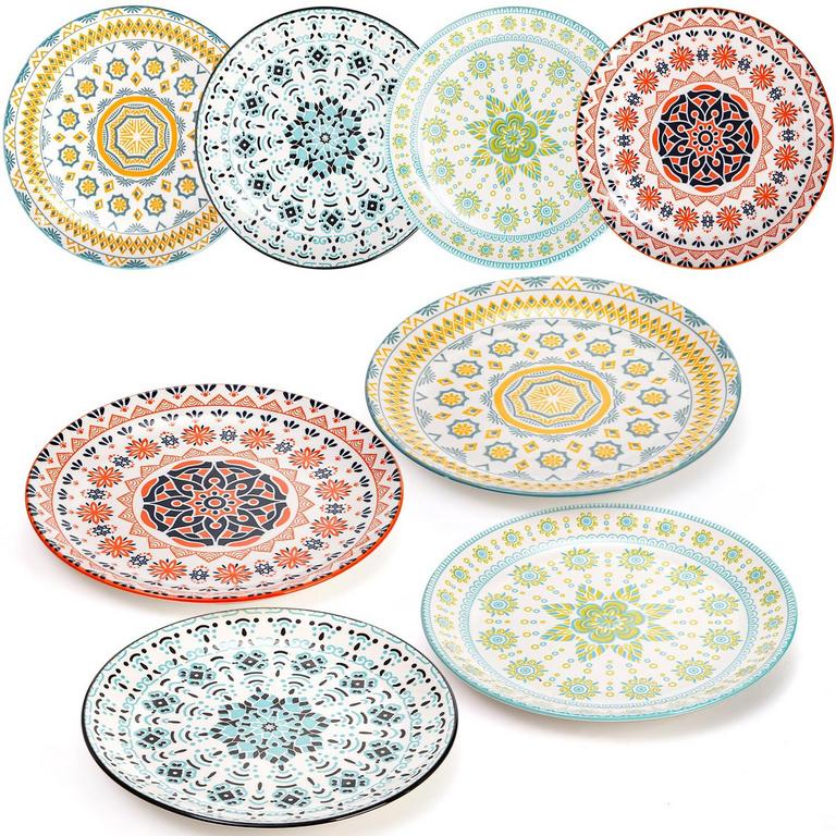 8PK SALAD PLATES SET