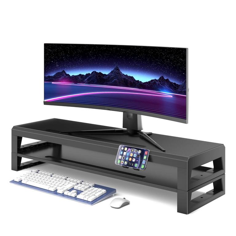 GECKOSTROLL 2-TIER MONITOR STAND
