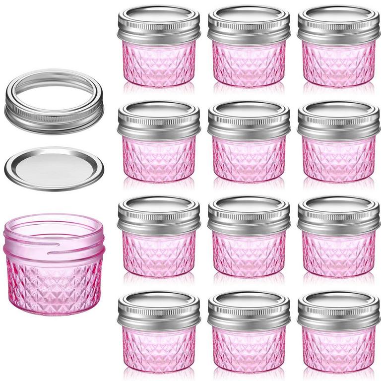12PK 4OZ MASON JARS