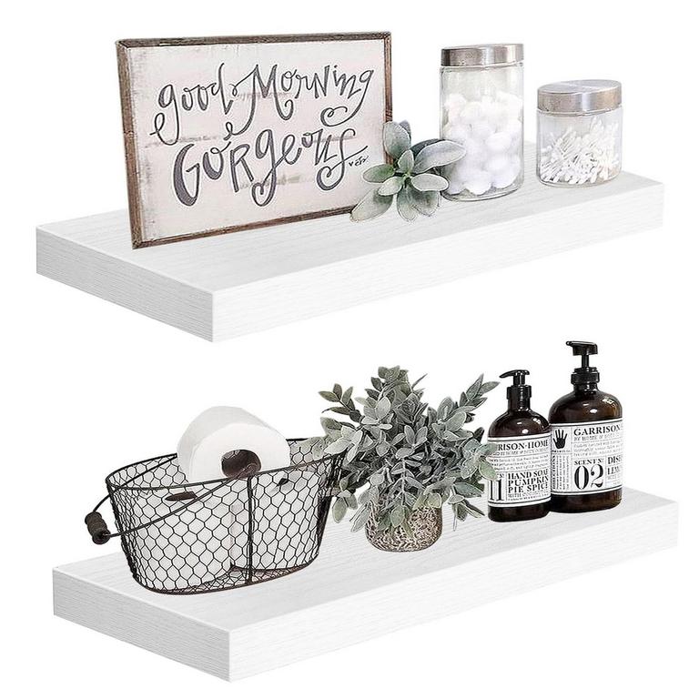 QEEIG 24IN WALL SHELVES 2PK