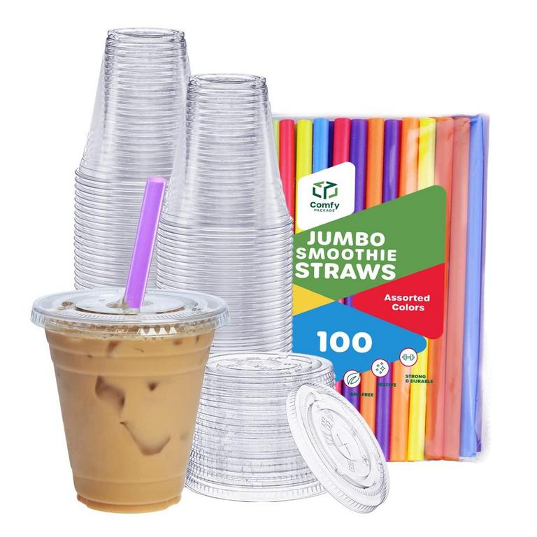 100PK 12OZ PLASTIC CUPS