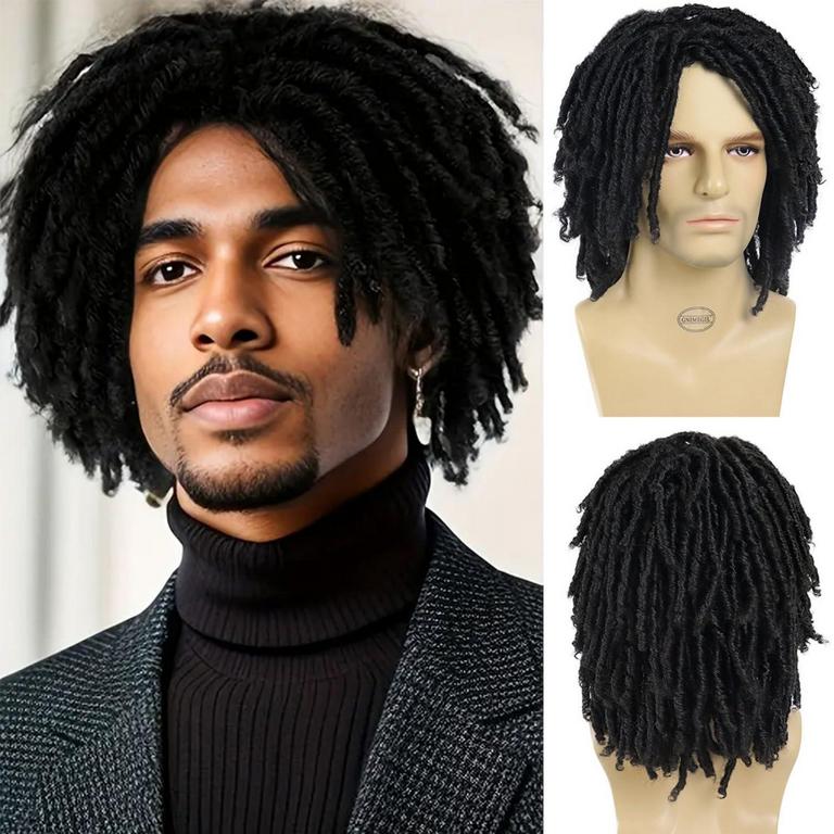 GNIMEGIL WIG MEN'S BLACK 1B
