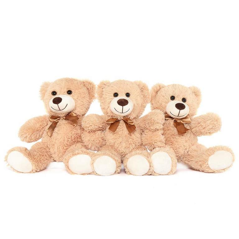 MORISMOS 14IN TEDDY BEARS 3PK