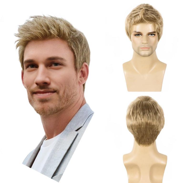 BEAUTY FLAG MEN'S WIG BLONDE