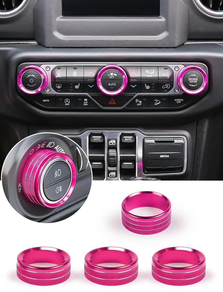 SAVADICAR KNOB TRIM KIT PINK