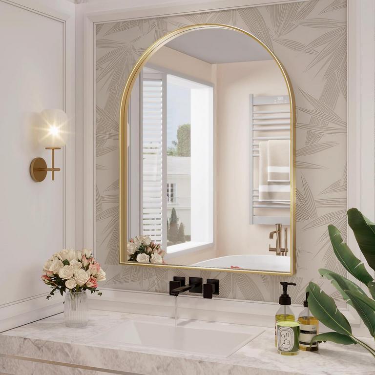 JIINGYO 24IN GOLD ARCH MIRROR