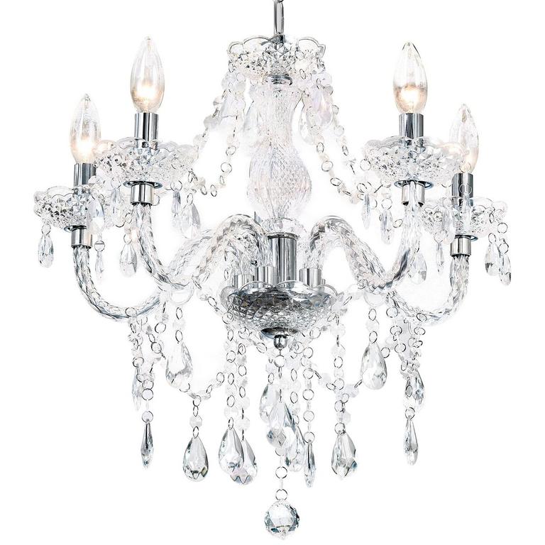PAPAYA 5LT CRYSTAL CHANDELIER