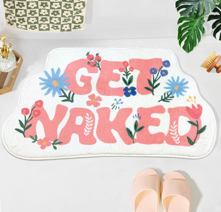 SHIYUE 32IN X 20IN BATH MAT PINK