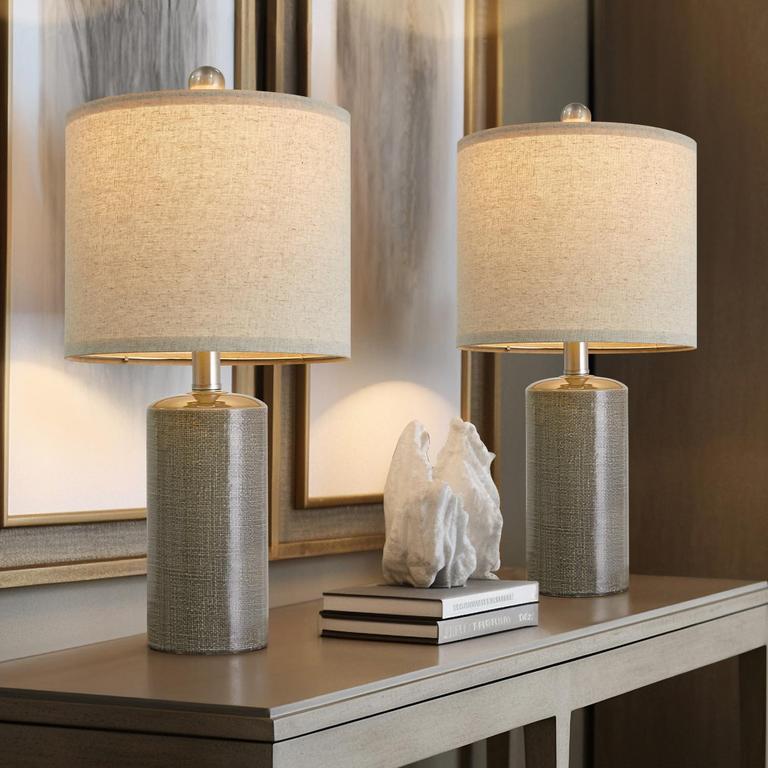 CERAMIC TABLE LAMP SET