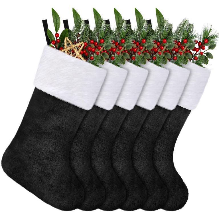 ANVAVO 18IN BLACK STOCKINGS 6PK