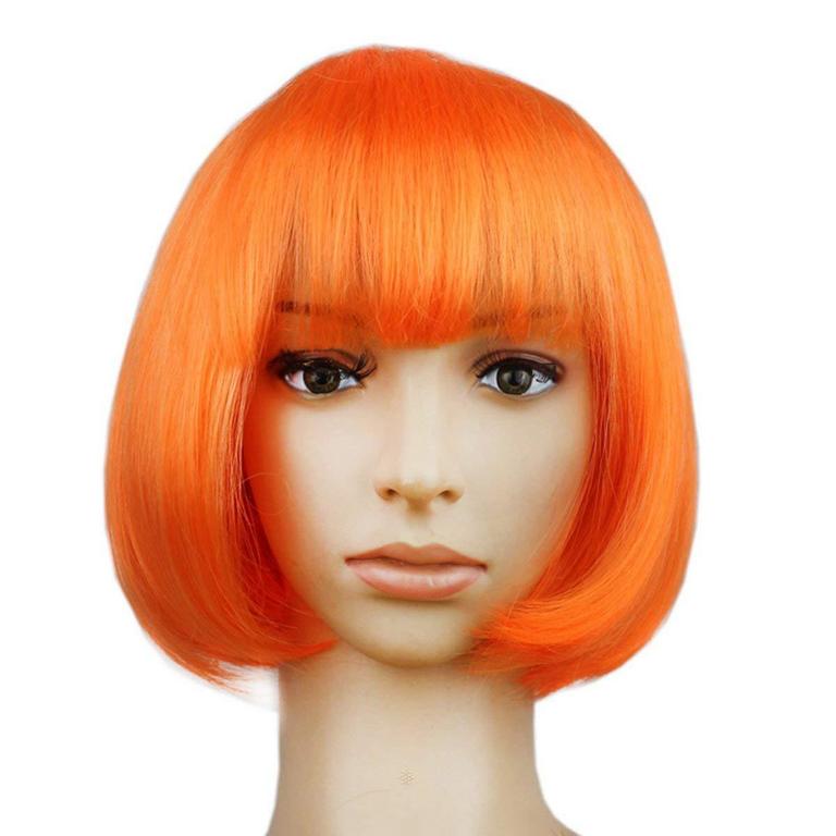 BINARYABC ORANGE BOB WIG